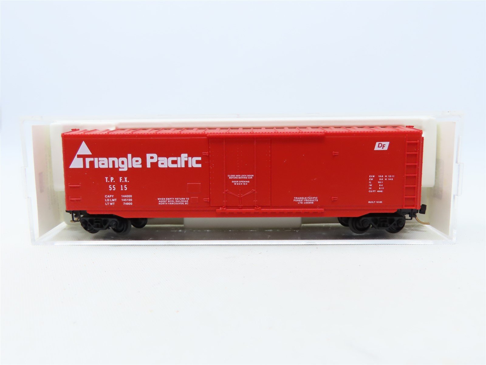 N Scale Micro-Trains MTL #38130 TPFX Triangle Pacific 50' Box Car #5515
