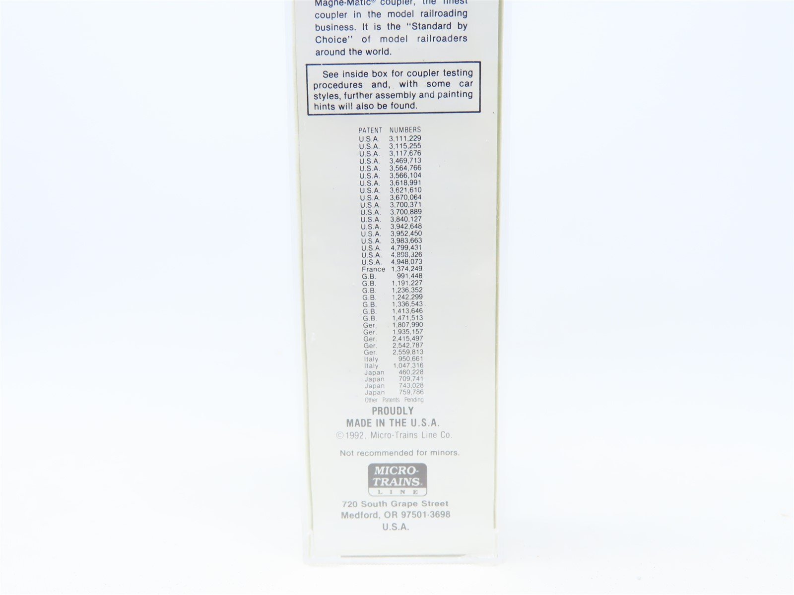 N Scale Micro-Trains MTL #38130 TPFX Triangle Pacific 50' Box Car #5515