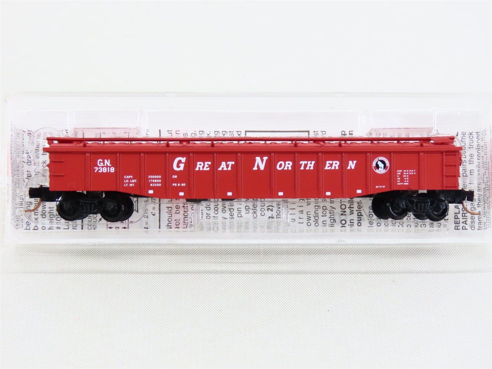 N Scale Micro-Trains MTL 106210 GN Great Northern 50' Steel Side Gondola #73818