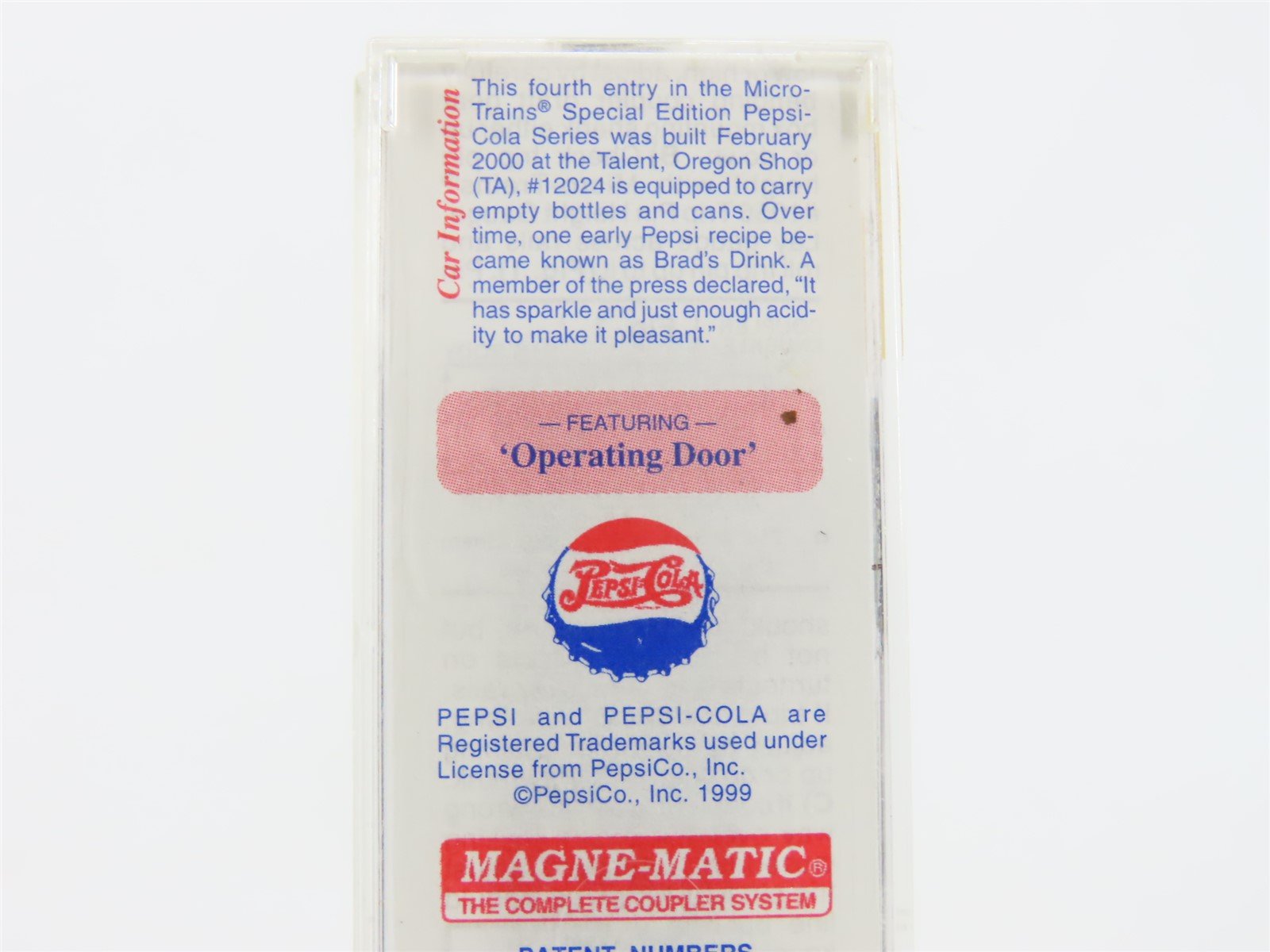 N Scale Micro-Trains MTL 120220 PCMT Pepsi-Cola 40' USRA Steel Box Car #12024