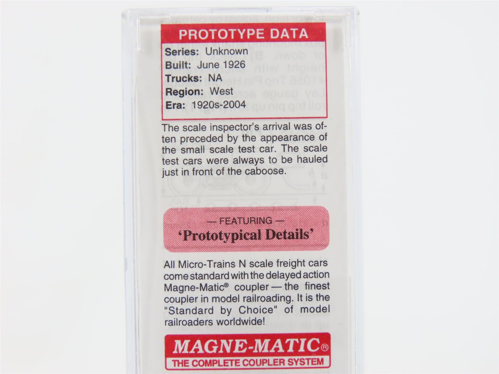 N Micro-Trains MTL 12100040 SSW St. Louis Southwestern Scale Test Car #99203