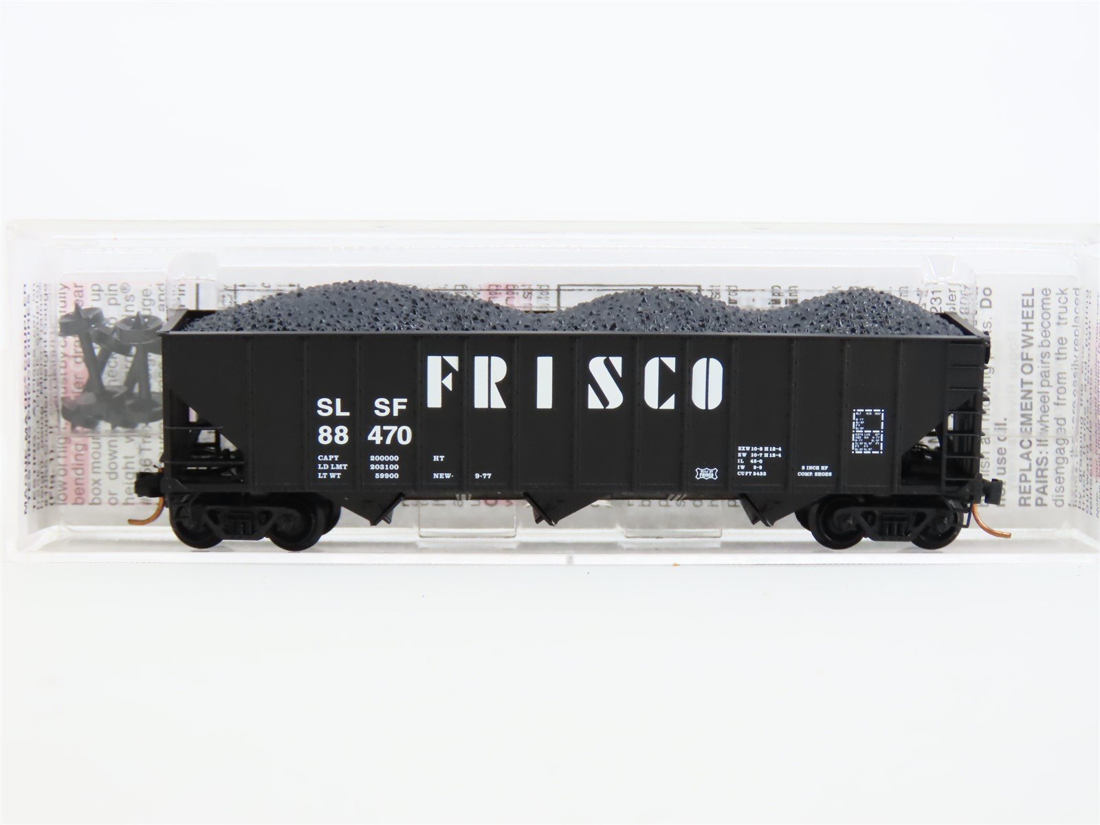 N Scale Micro-Trains MTL 10800170 SL-SF Frisco 3-Bay Open Hopper #88470