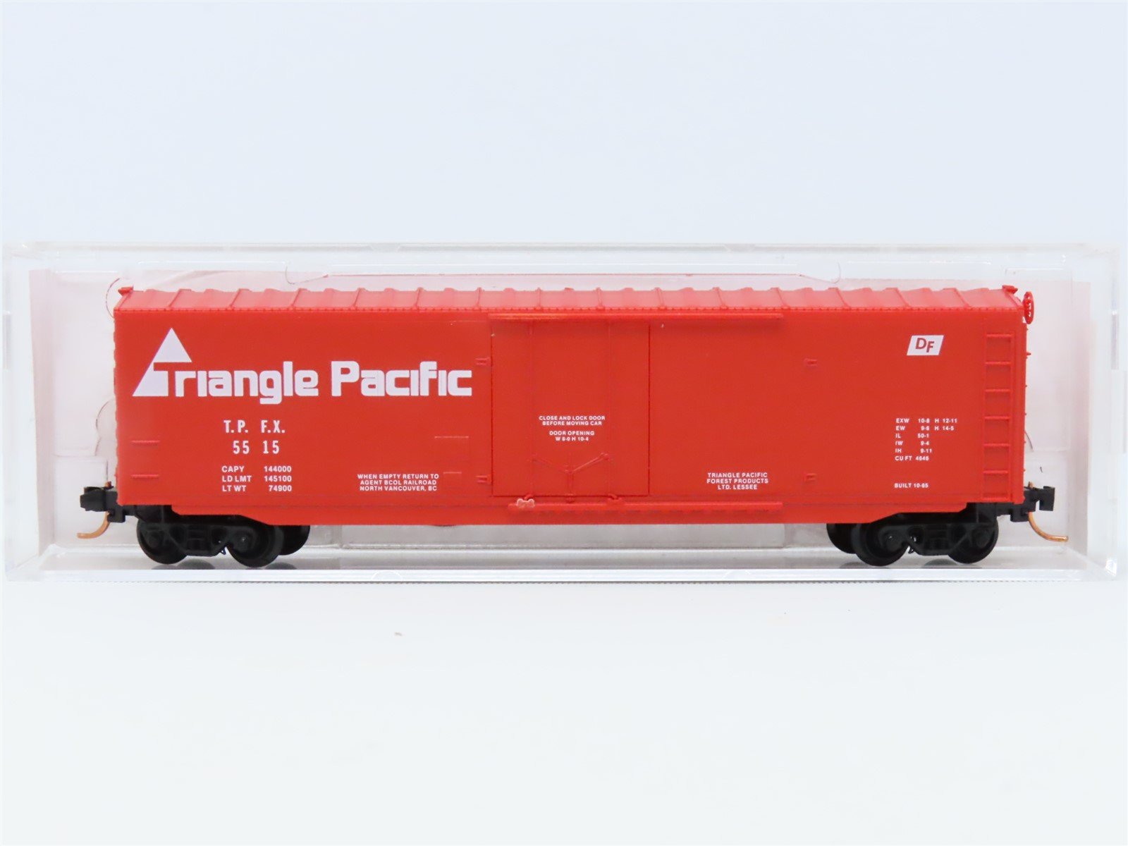 N Scale Micro-Trains MTL #38130 TPFX Triangle Pacific 50' Box Car #5515