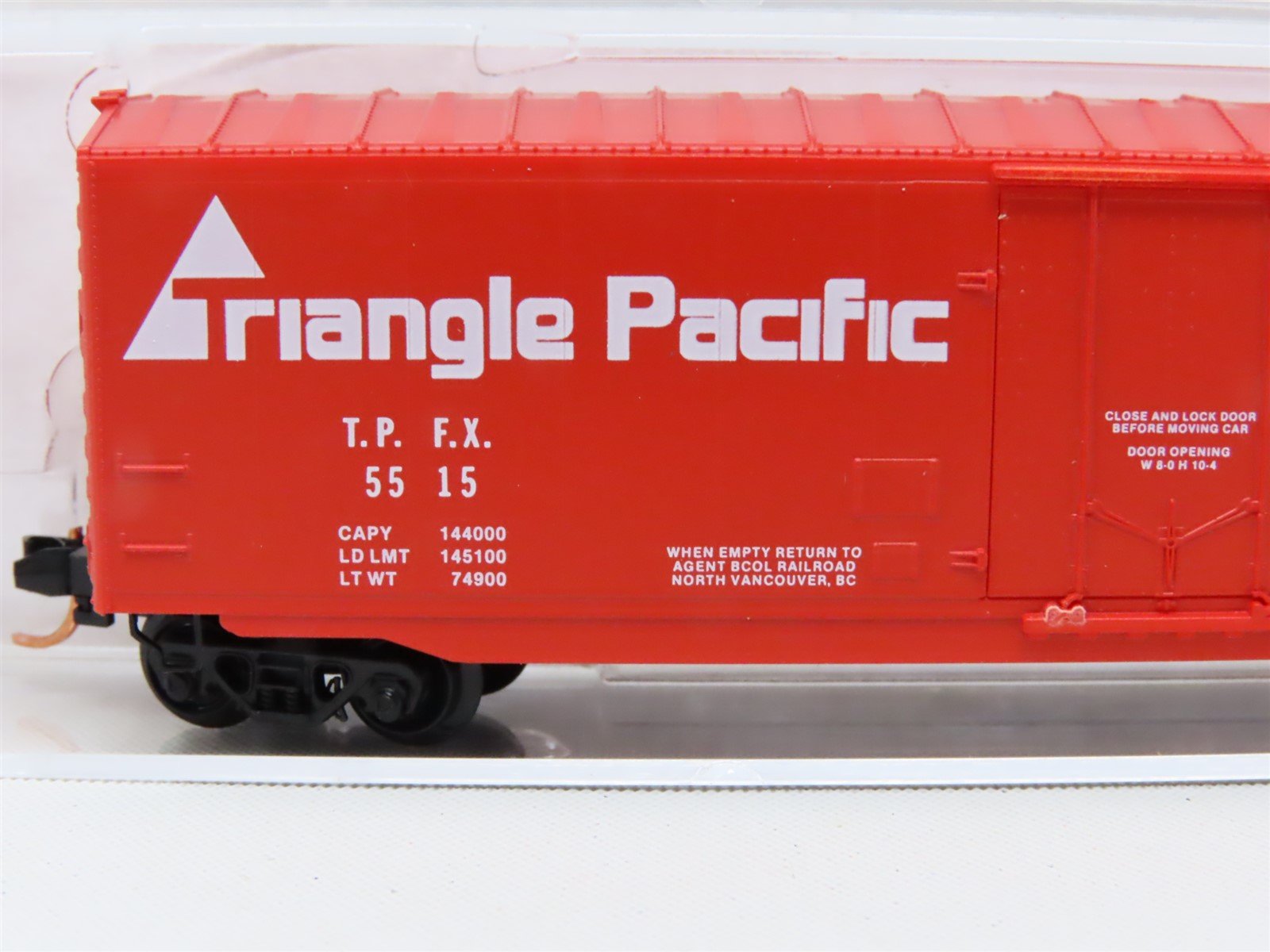 N Scale Micro-Trains MTL #38130 TPFX Triangle Pacific 50' Box Car #5515