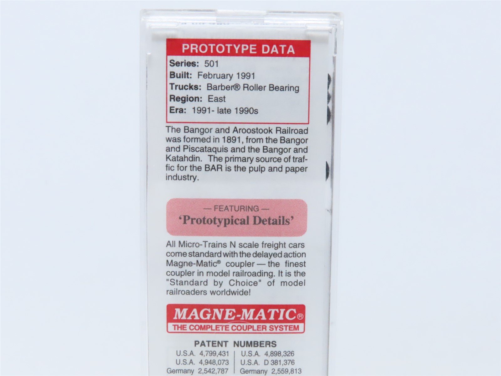 N Scale Micro-Trains MTL 03800390 BAR 