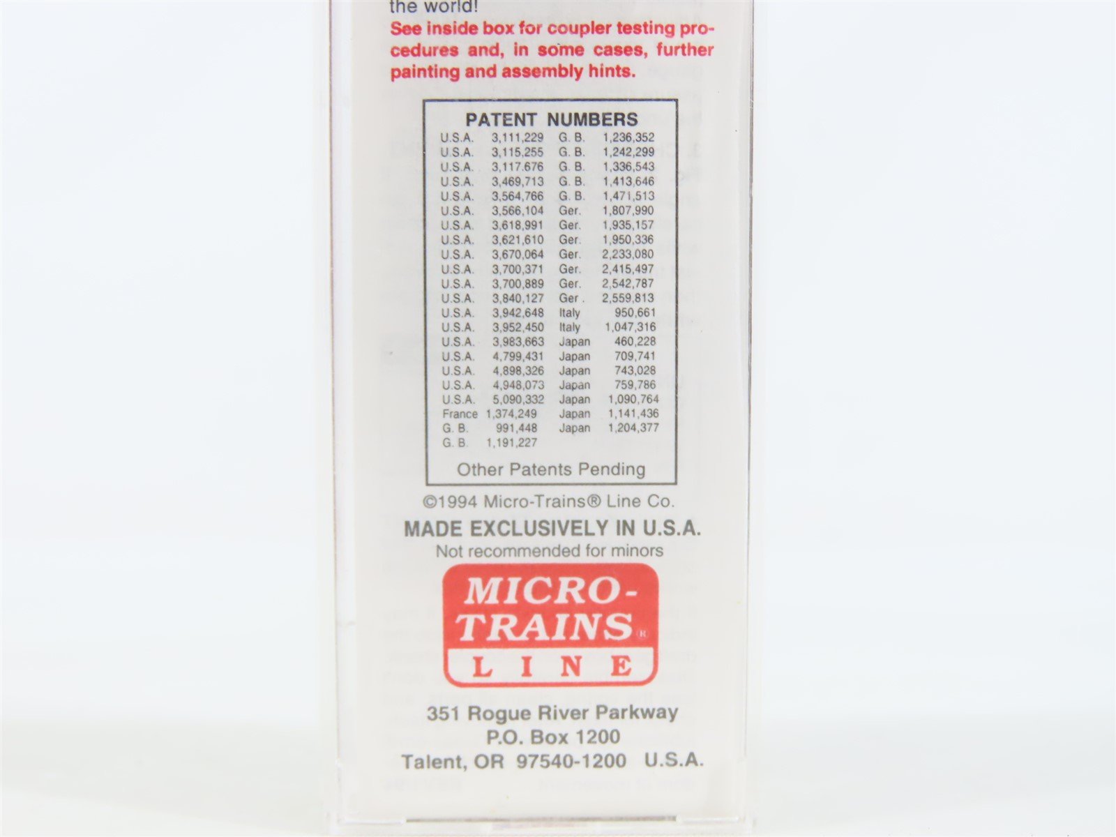 N Scale Micro-Trains MTL #20186 GN Great Northern Circus Car 40' Box Car #19617