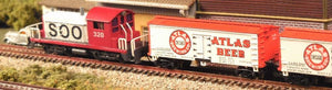 Z Scale FULL THROTTLE FTB9403-1 GARE Atlas Beer 34' Woodside Reefer Set #1