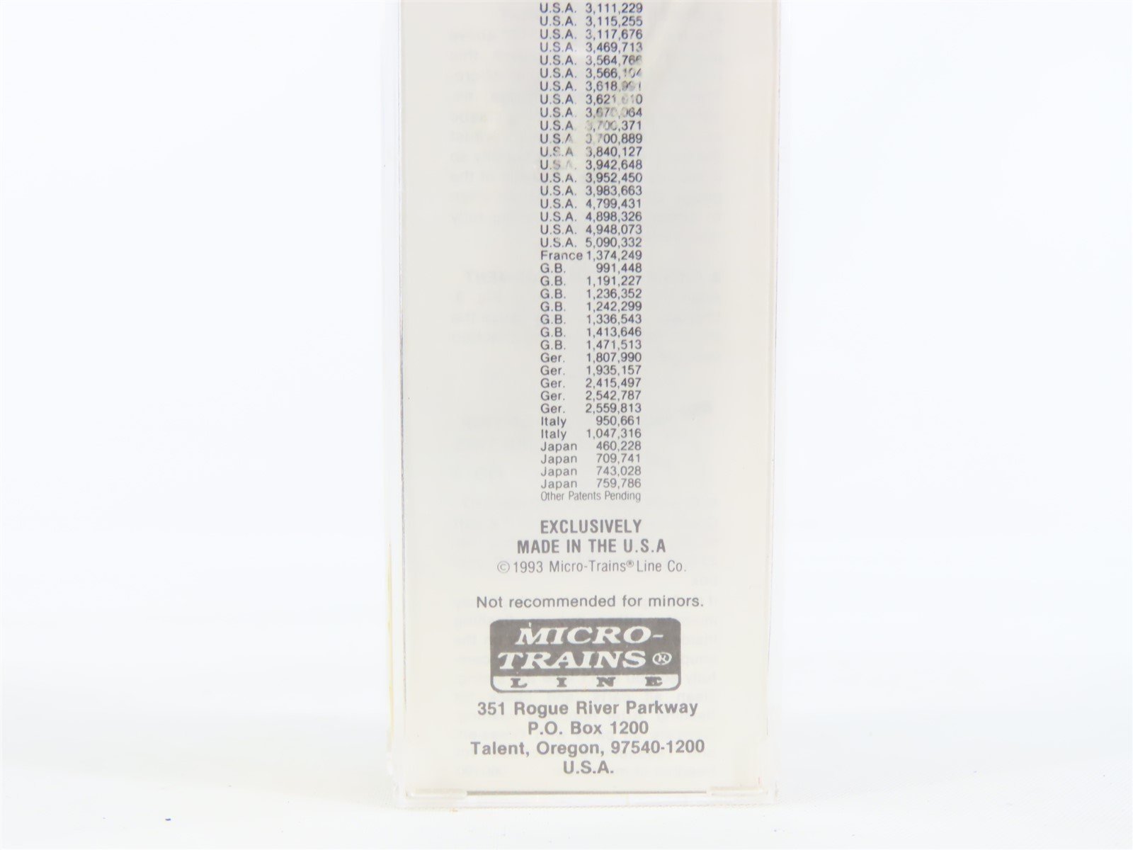 N Micro-Trains MTL #20190 GN Great Northern Circus Train 40' Box Car #18007