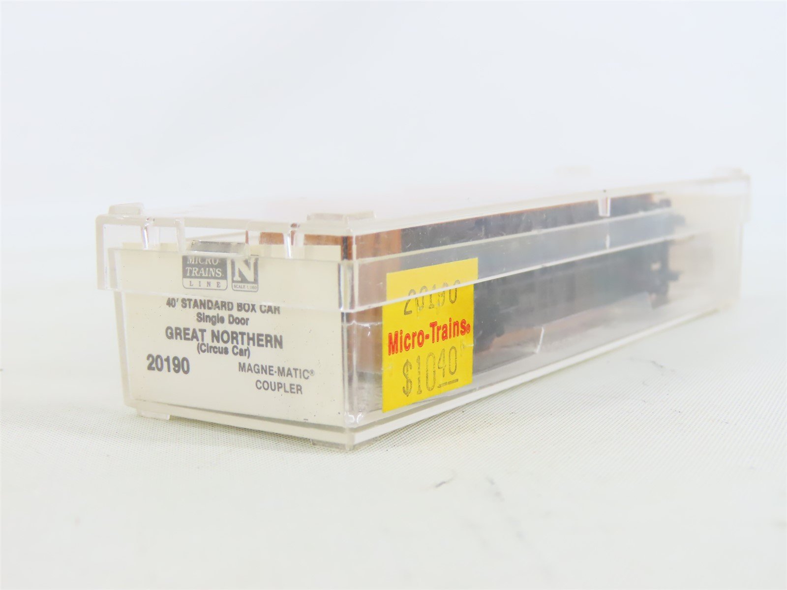 N Micro-Trains MTL #20190 GN Great Northern Circus Train 40' Box Car #18007