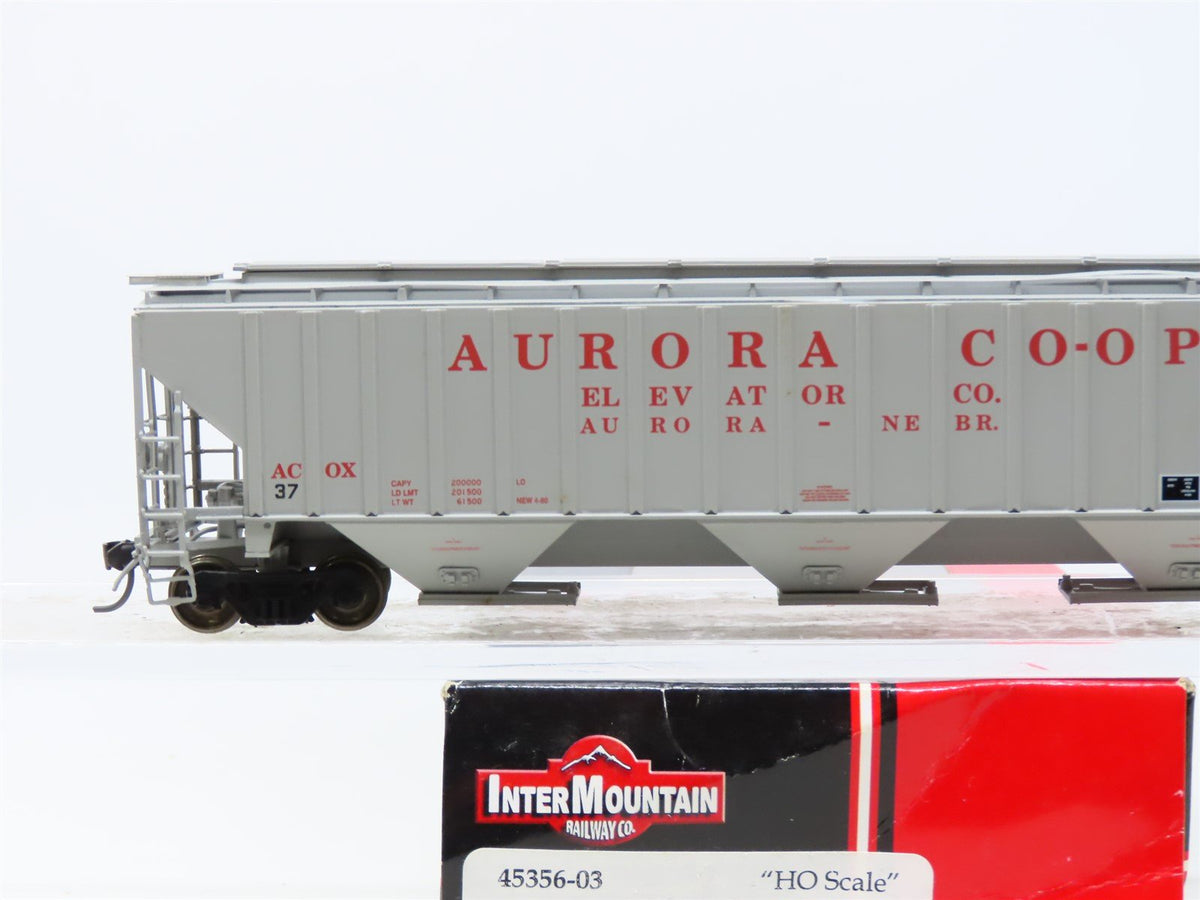 HO InterMountain 45356-03 ACOX Aurora Co-op Elevator 3-Bay Covered Hopper #37