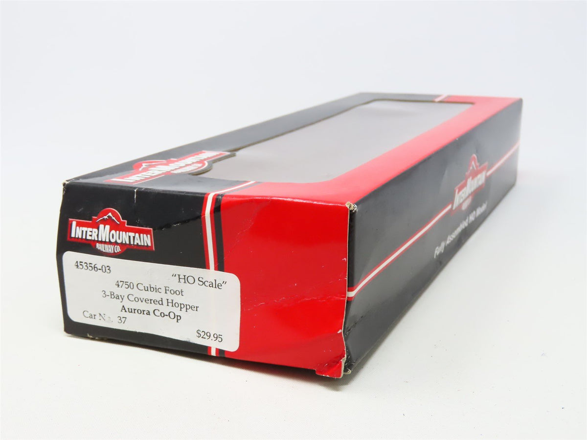 HO InterMountain 45356-03 ACOX Aurora Co-op Elevator 3-Bay Covered Hopper #37