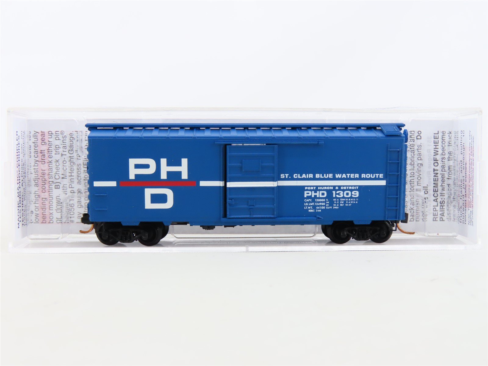 N Scale Micro-Trains MTL #02000150 PHD Port Huron & Detroit 40' Box Car #1309