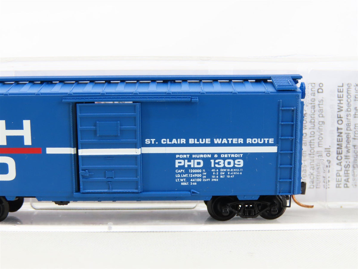 N Scale Micro-Trains MTL #02000150 PHD Port Huron &amp; Detroit 40&#39; Box Car #1309