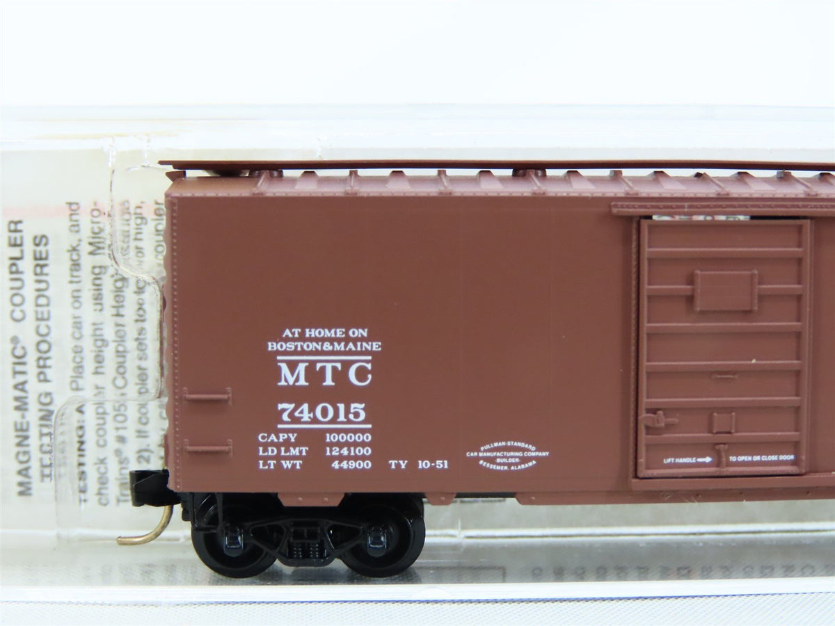 N Scale Micro-Trains MTL #20426 MTC &quot;Minute Man Service&quot;40&#39; Box Car #74015