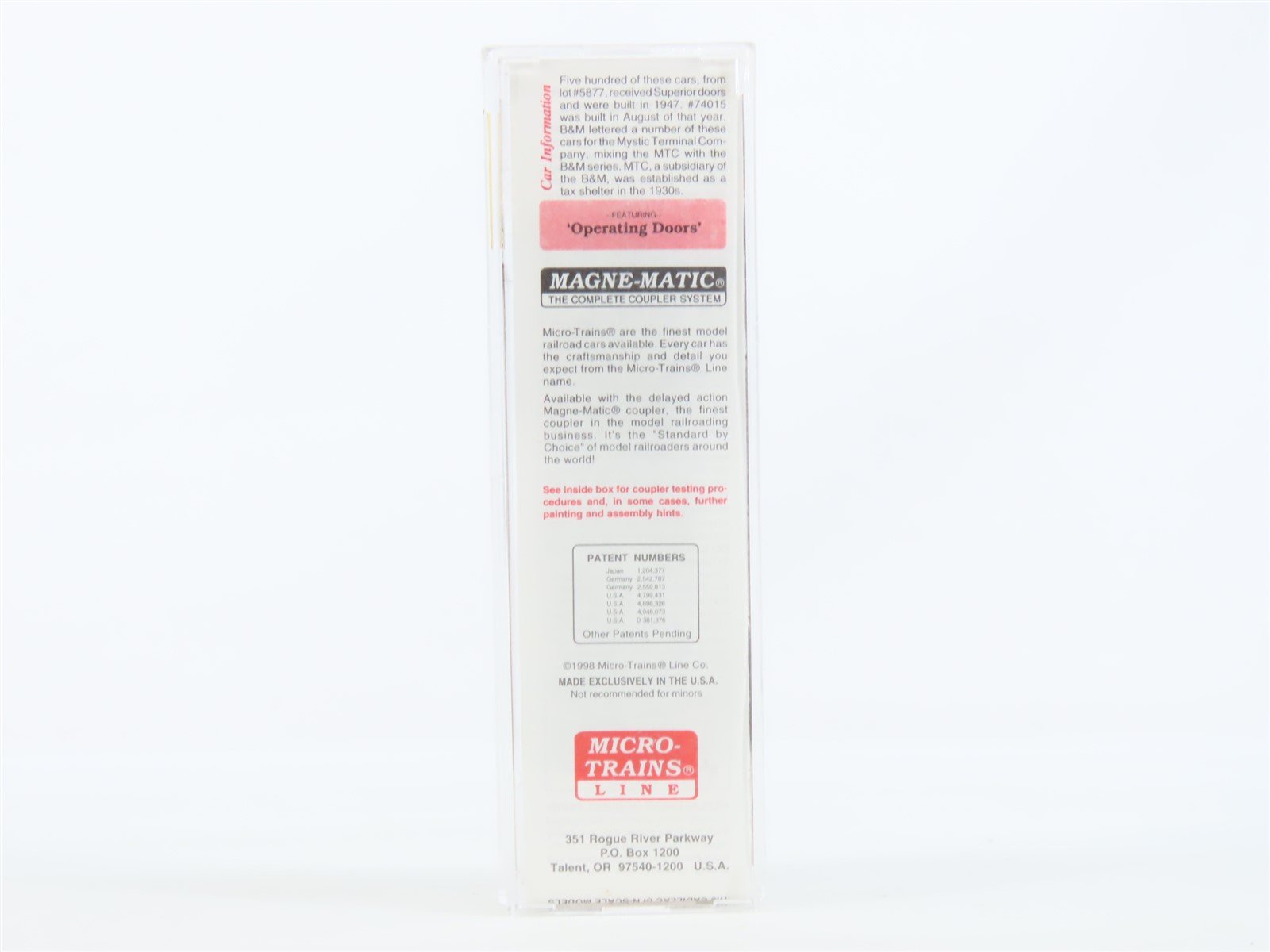 N Scale Micro-Trains MTL #20426 MTC 