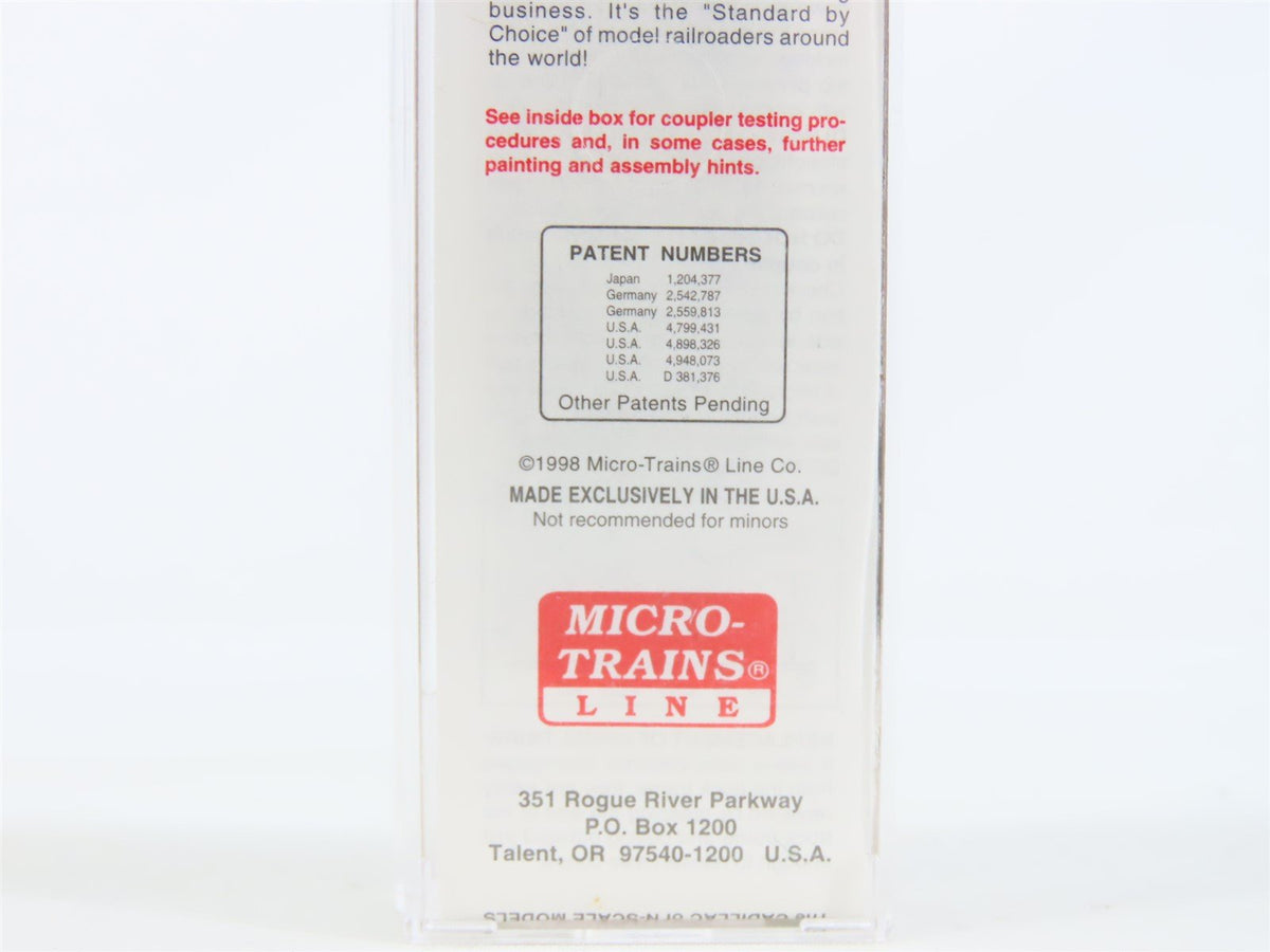 N Scale Micro-Trains MTL #20426 MTC &quot;Minute Man Service&quot;40&#39; Box Car #74015