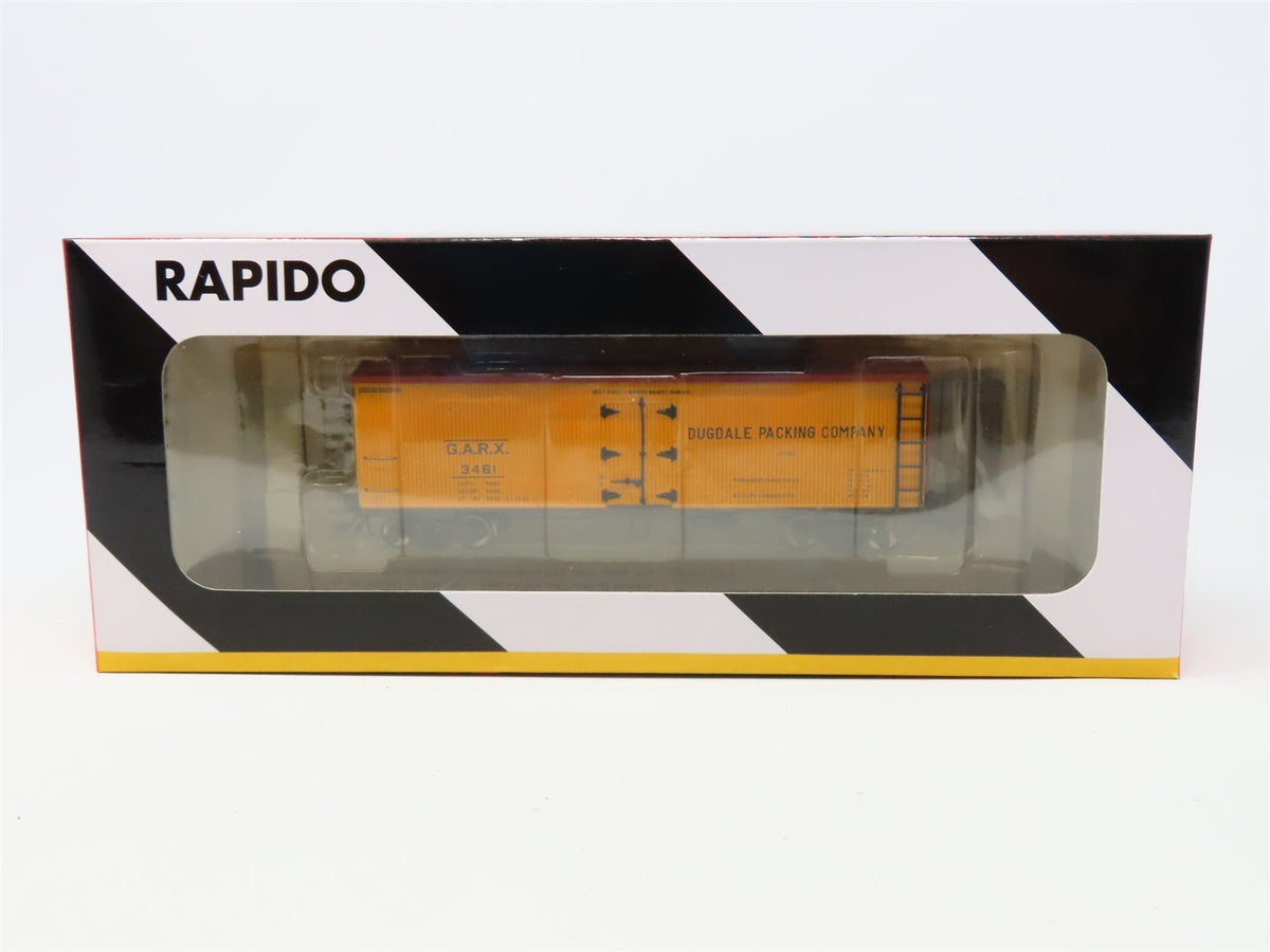 HO Scale Rapido 121005-1 GARX Dugdale Packing 37&#39; Meat Reefer #3461 - Sealed