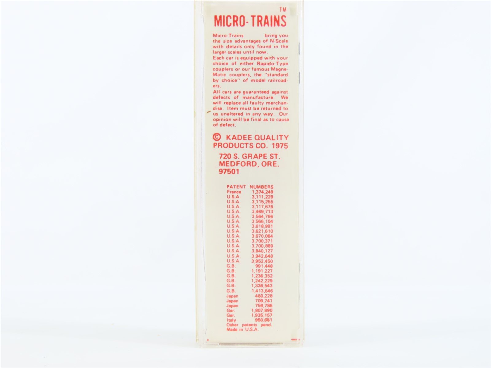 N Kadee Micro-Trains MTL #38020 NH Connecticut Bicentennal Box Car - Red Label