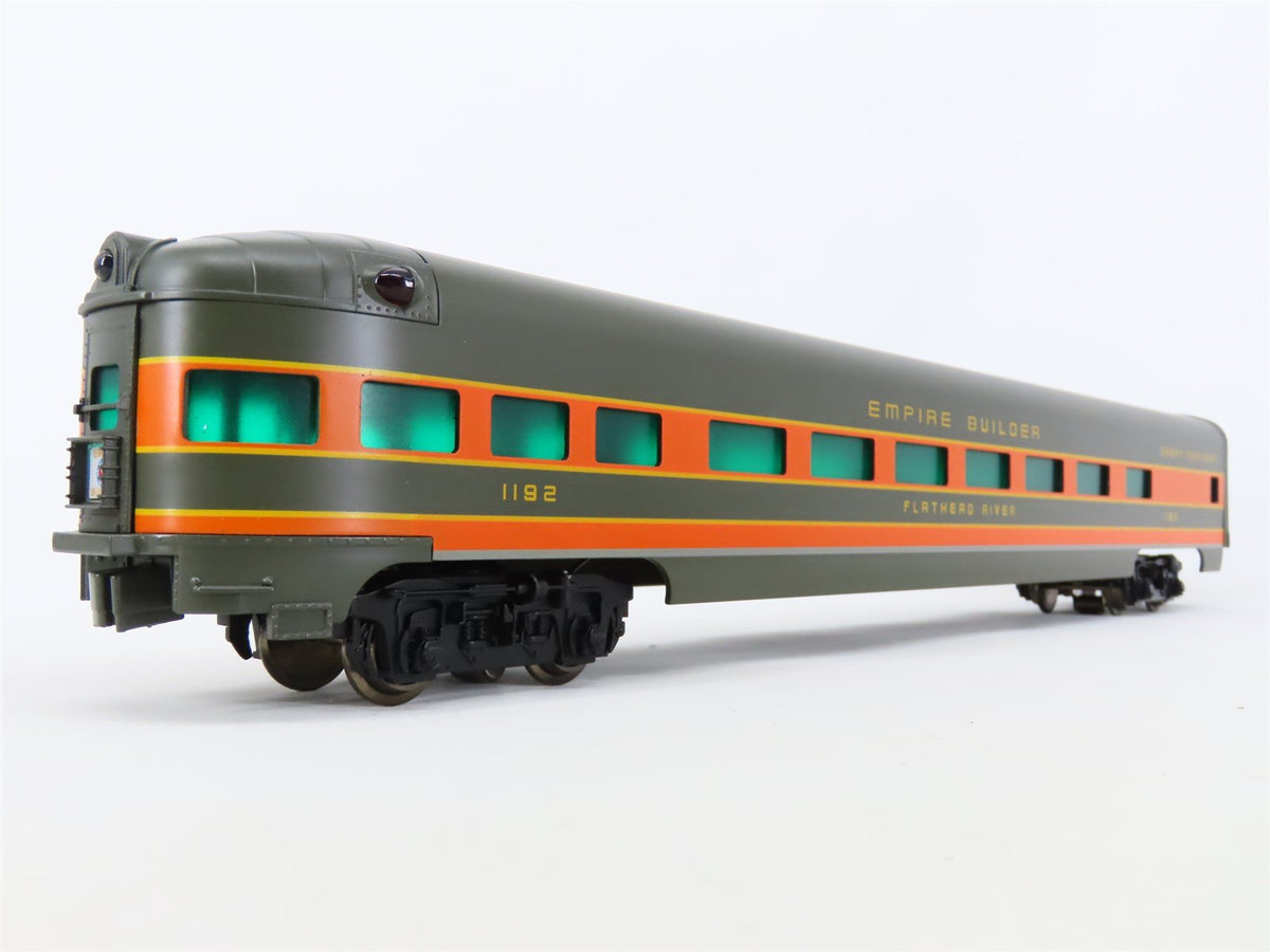 O Gauge 3-Rail Weaver GN Great Northern Green &amp; Orange 5-Car Passenger Set