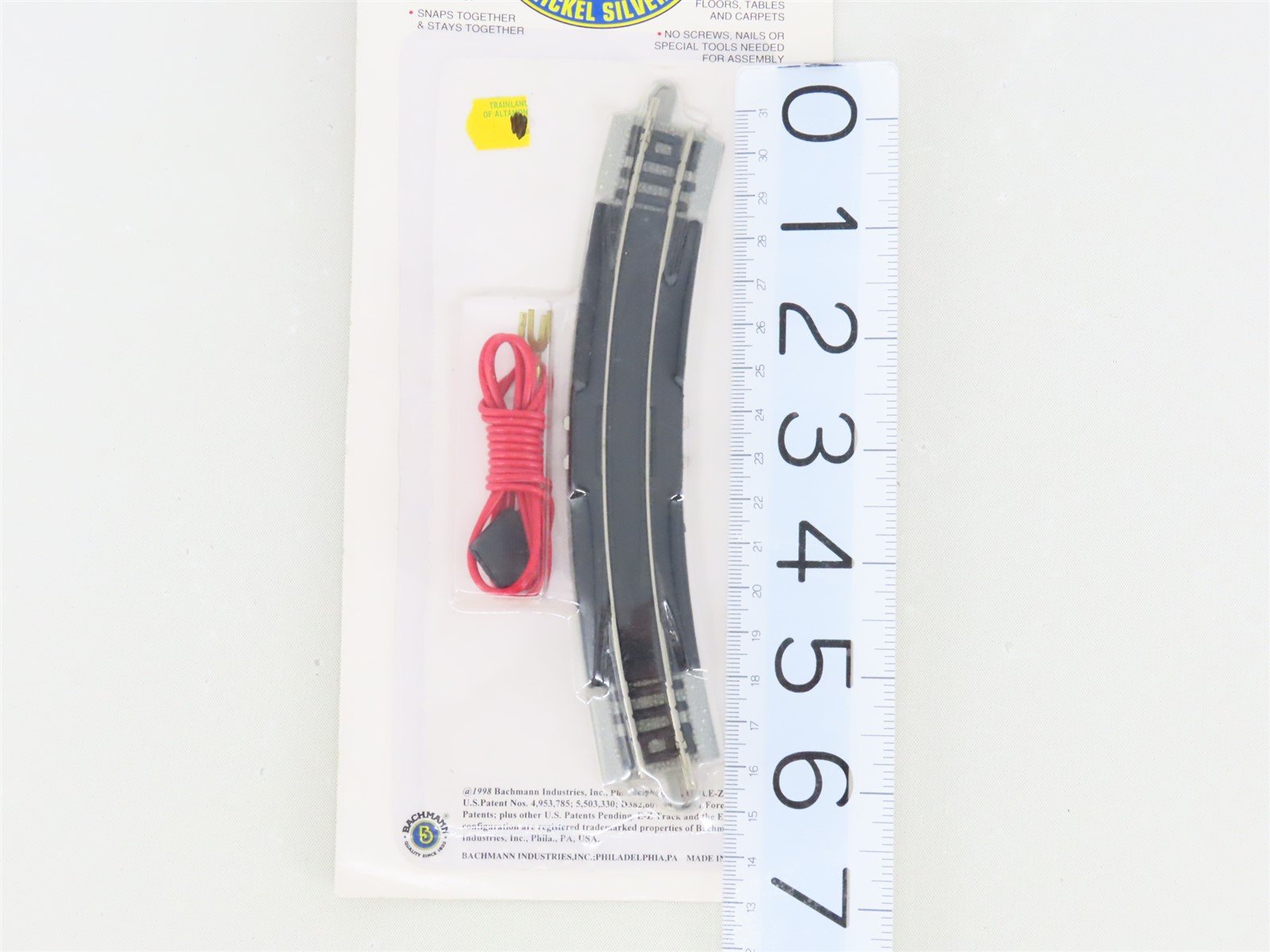 N Scale Bachmann E-Z Track System #44802 Nickel Silver Terminal/Rerailer w/ Wire