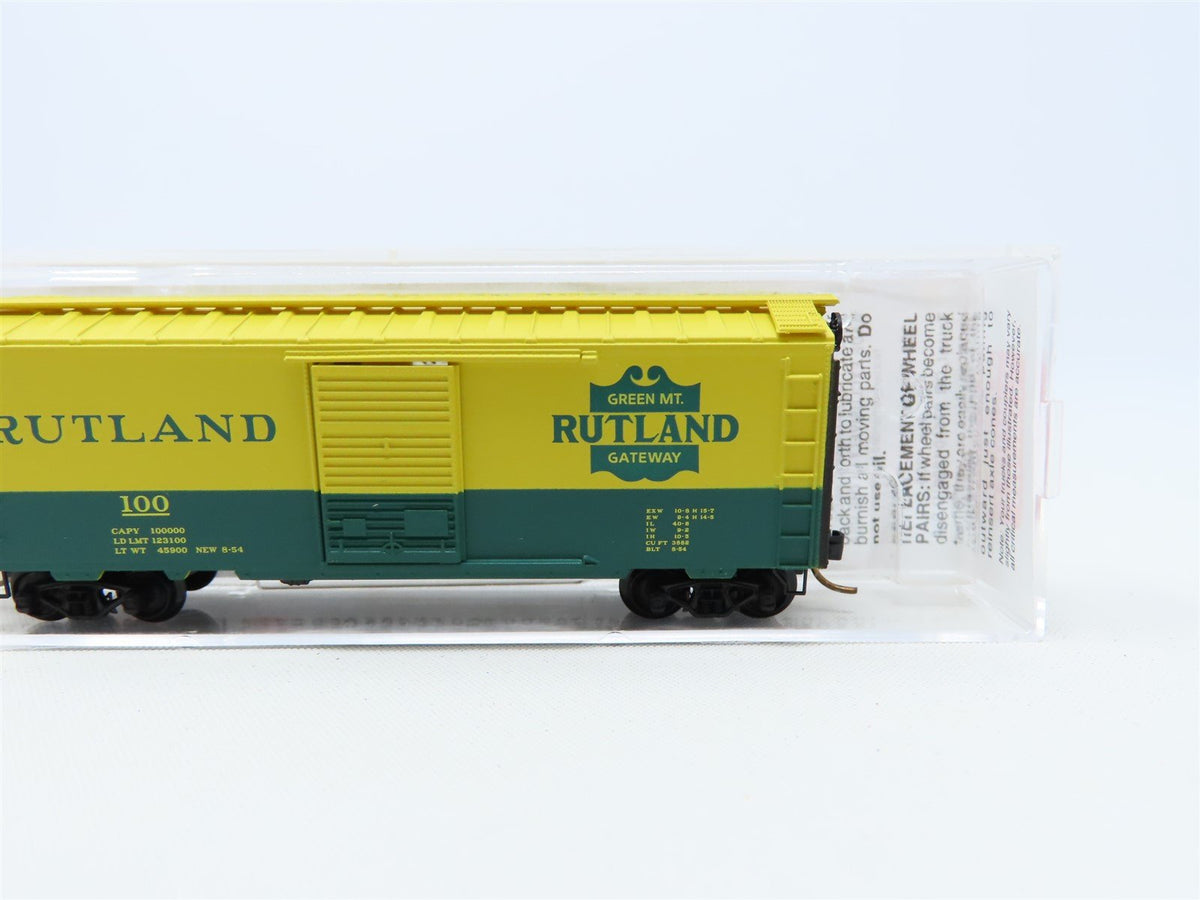 N Scale Micro-Trains MTL #20146 40&#39; RUT Rutland Single Door Box Car #100