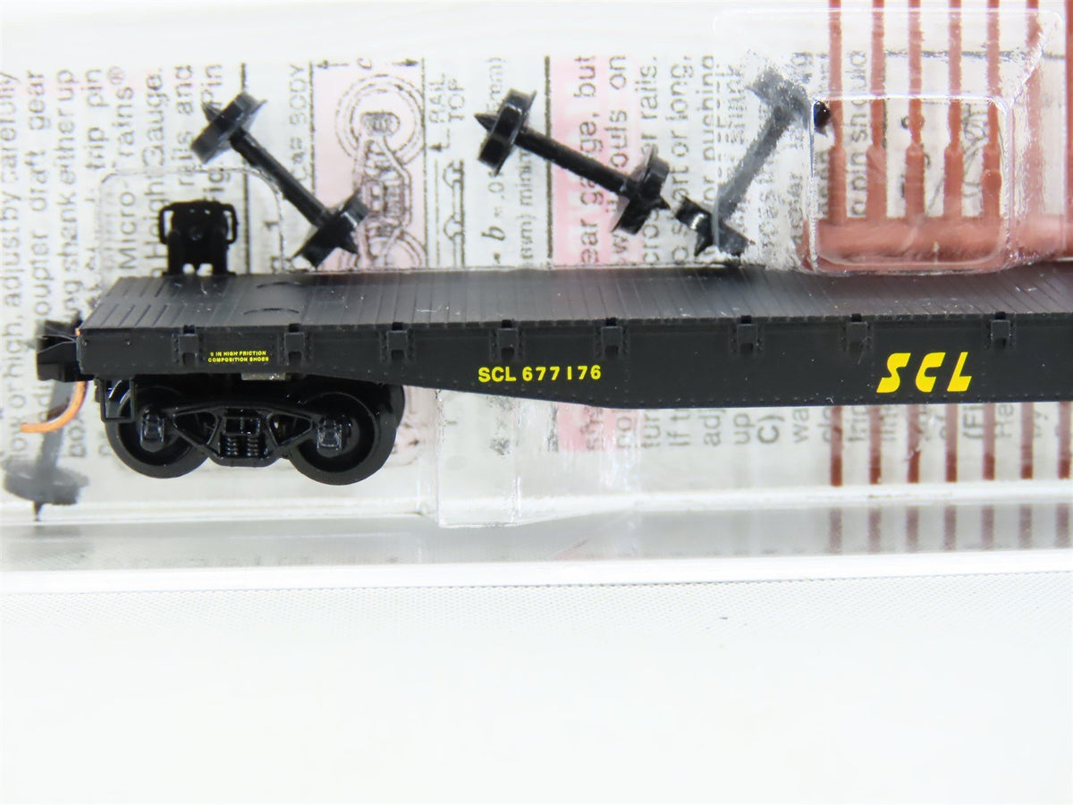 N Scale Micro-Trains MTL 45170 SCL Seaboard Coast Line 50&#39; Flat Car #677176