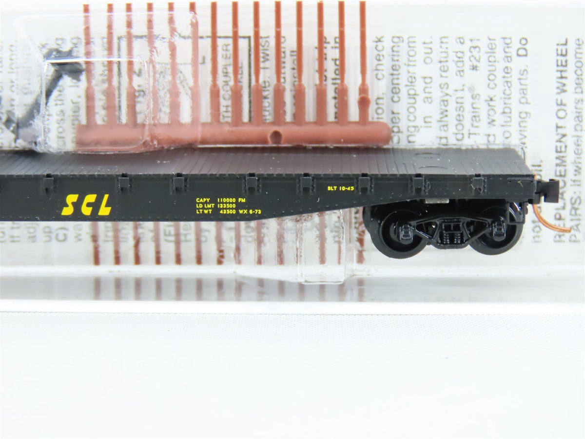 N Scale Micro-Trains MTL 45170 SCL Seaboard Coast Line 50&#39; Flat Car #677176