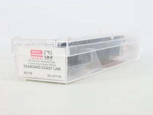 N Scale Micro-Trains MTL 45170 SCL Seaboard Coast Line 50' Flat Car #677176