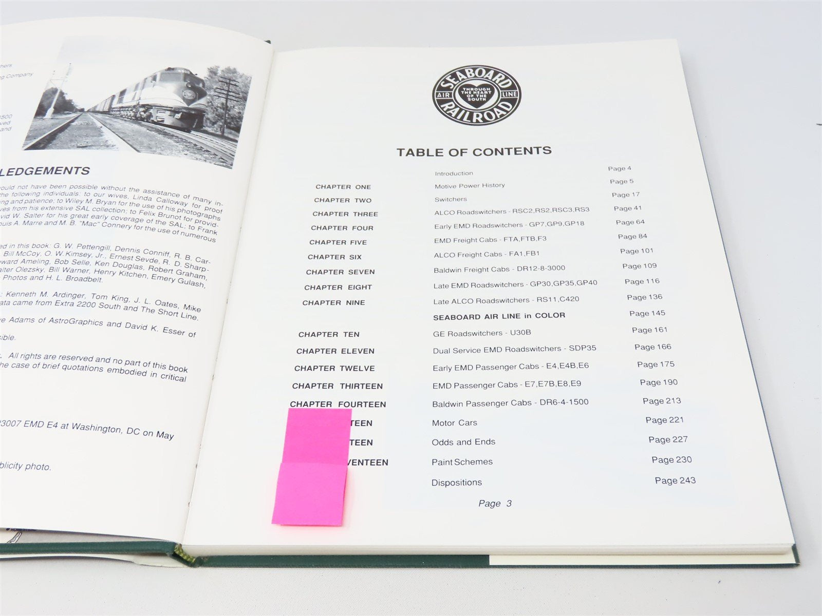 Seaboard Air Line Railroad Company Motive Power by Calloway & Withers ©1988 HC