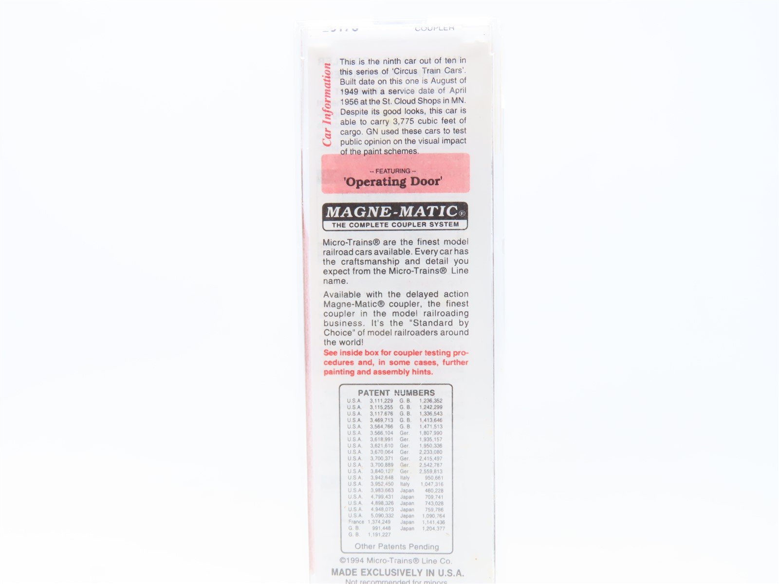 N Micro-Trains MTL #20176 GN Great Northern 