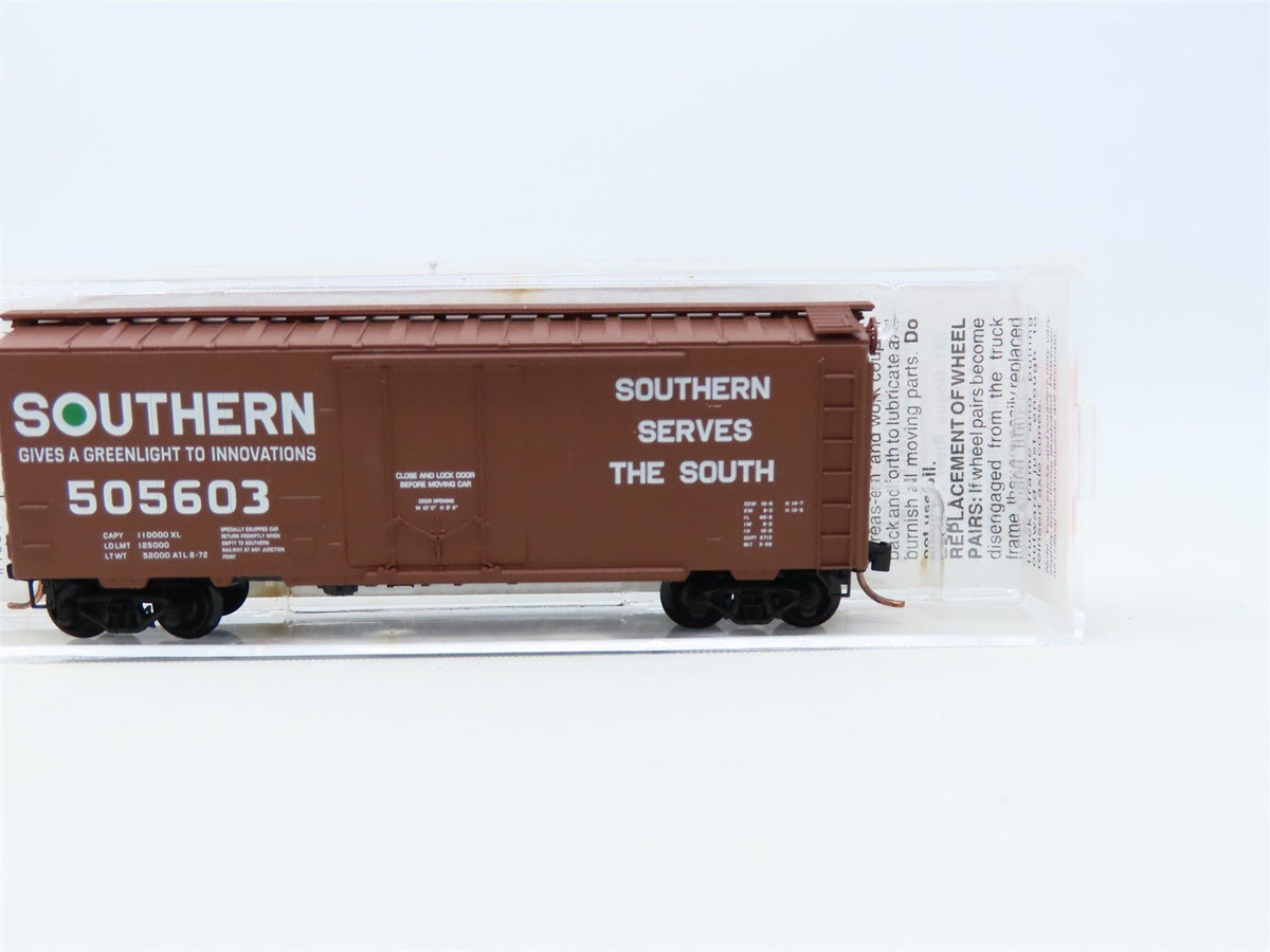 N Micro-Trains MTL #21100 SOU Southern Railway 40&#39; Plug Door Box Car #505603