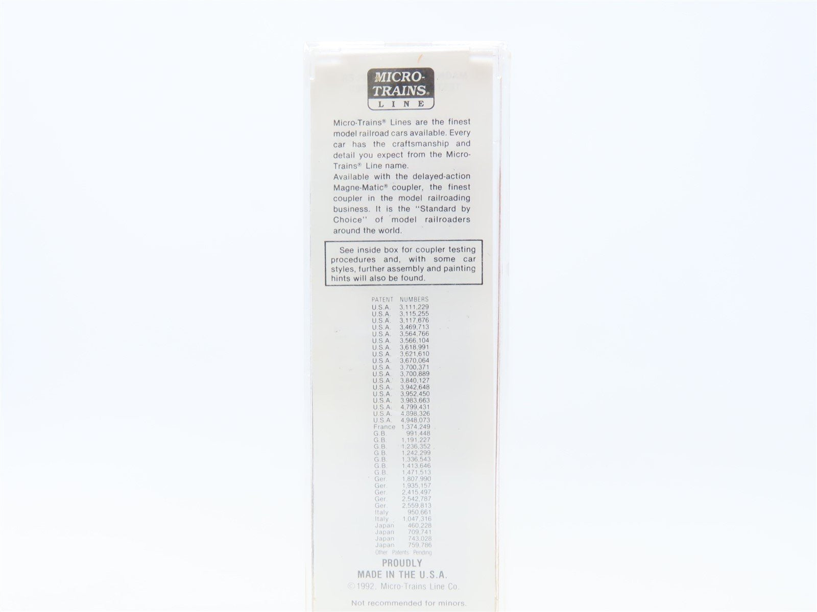 N Scale Micro-Trains MTL #21190 LOVX American Colloid CO 40' Box Car #9116