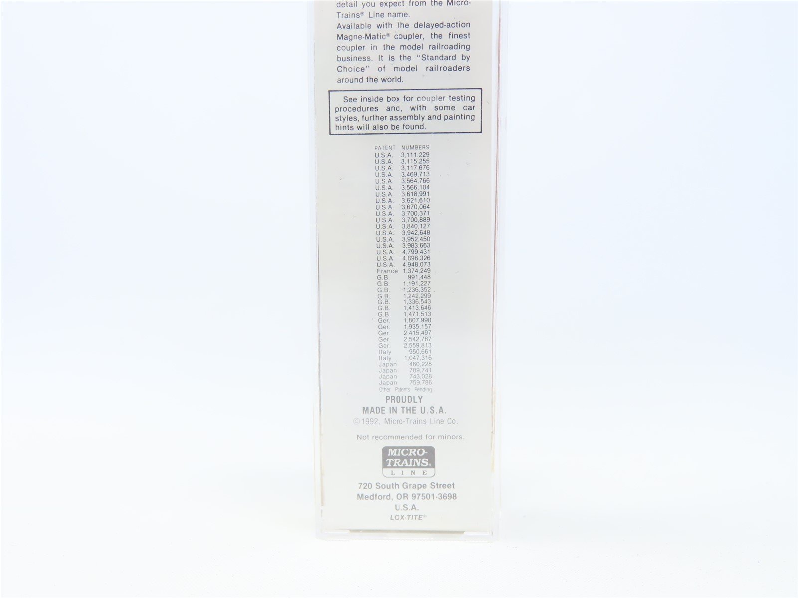 N Scale Micro-Trains MTL #21190 LOVX American Colloid CO 40' Box Car #9116