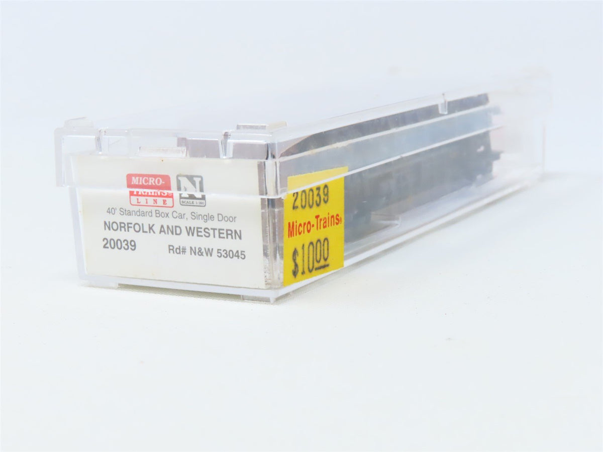 N Micro-Trains MTL #20039 N&amp;W Norfolk And Western 40&#39; Single Door Box Car #53045