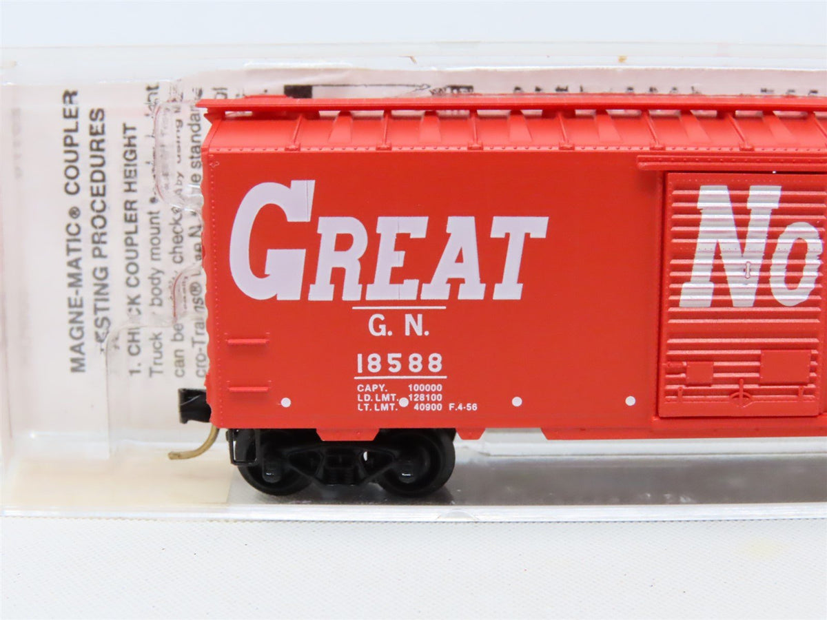 N Micro-Trains MTL #20176 GN Great Northern &quot;Circus Train&quot; 40&#39; Box Car #18588