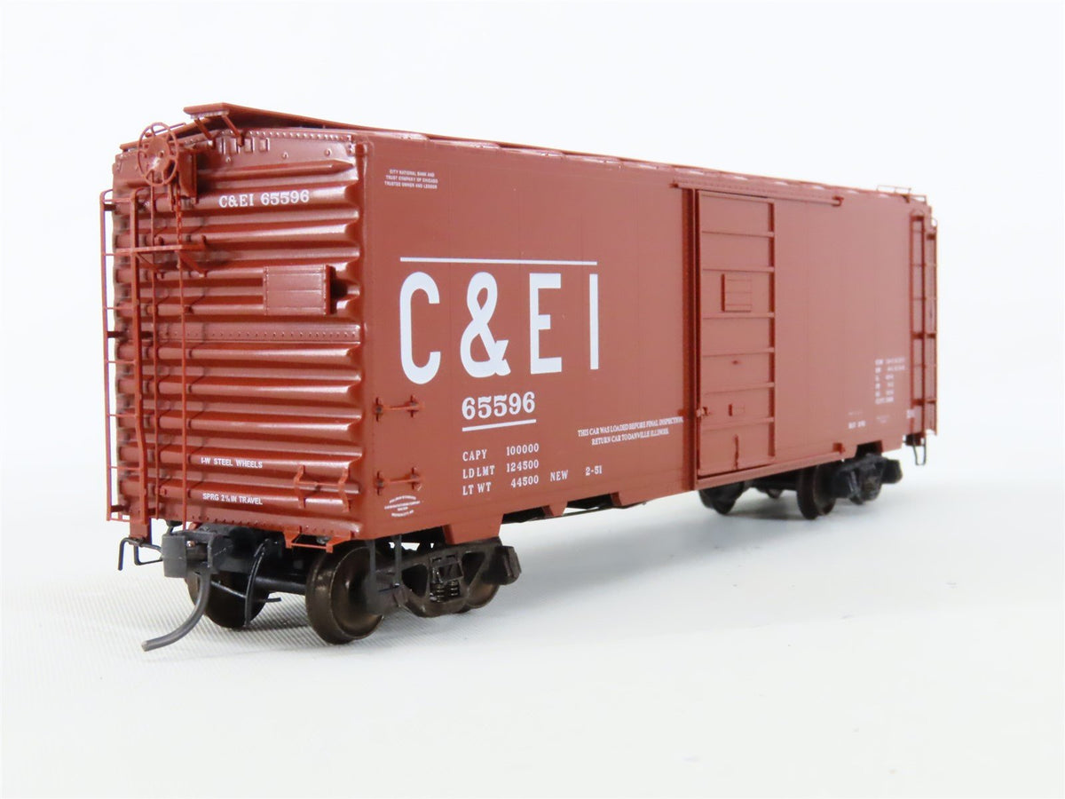 HO Kadee #4029 C&amp;EI Chicago &amp; Eastern Illinois 40&#39; Single Door Box Car #65596