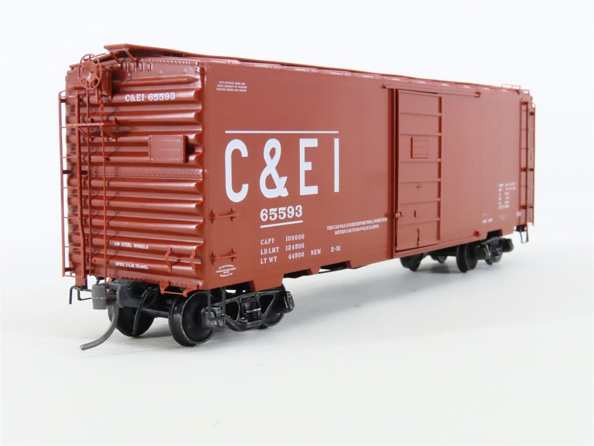 HO Kadee #4030 C&amp;EI Chicago &amp; Eastern Illinois 40&#39; Single Door Box Car #65593