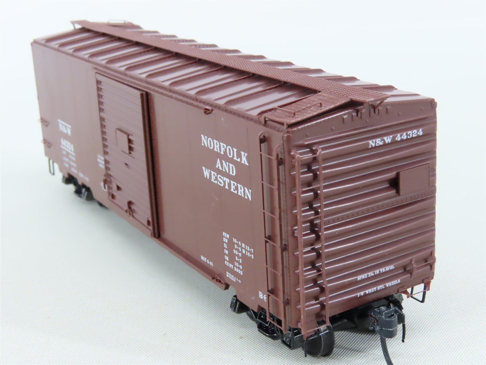 (2) AHM HO Scale 55' All Door Box buy Car w/ Upgrades Kadee