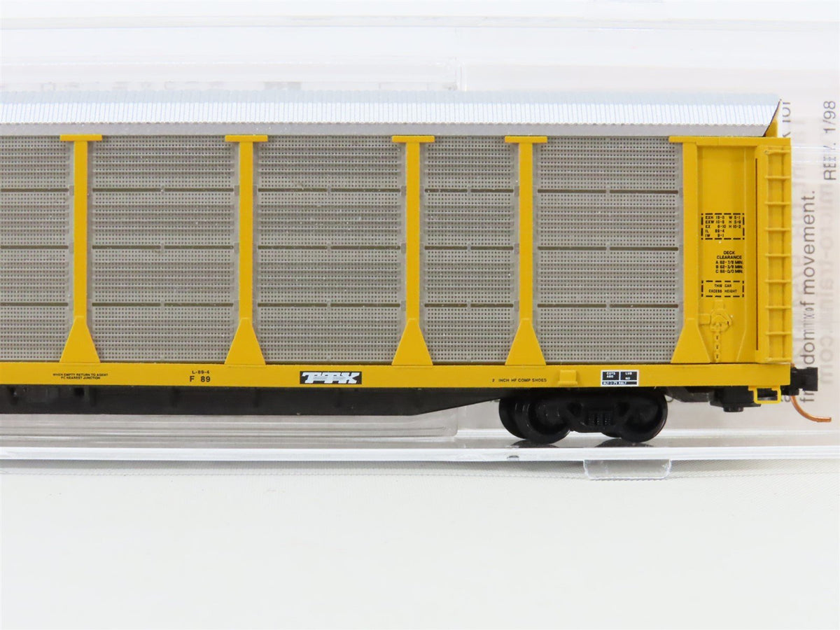 N Scale Micro-Trains MTL 11100020 TTX 89&#39; Tri-Level Closed Auto-Rack #711021