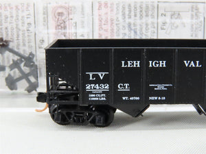 N Micro-Trains MTL 56330 LV Lehigh Valley 33' 2-Bay Rib-Side Open Hopper #27432