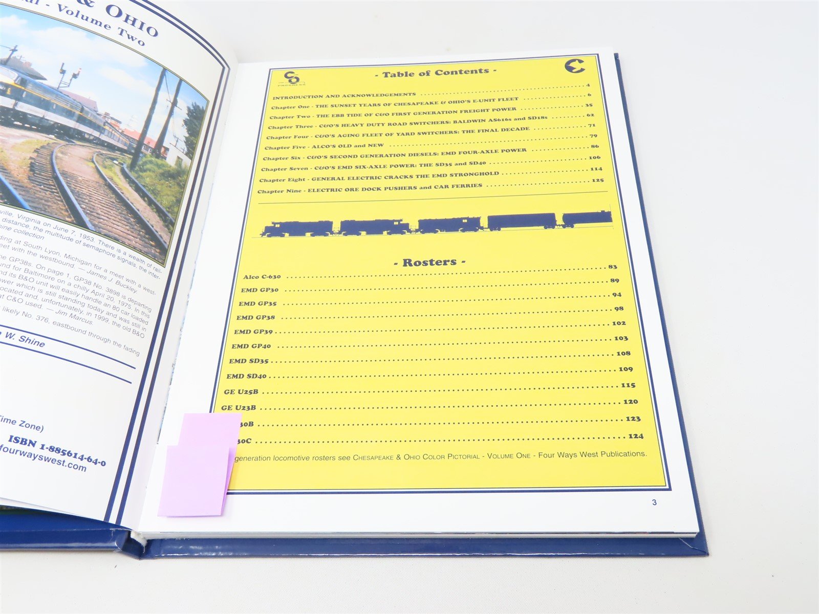 Chesapeake & Ohio Color Pictorial, Vol. 2 by Harry Stegmaier ©2005 HC Book