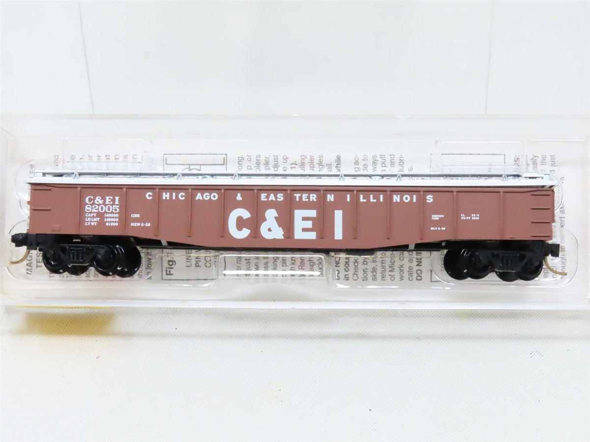 N Micro-Trains MTL #106030 C&amp;EI Chicago &amp; Eastern Illinois 50&#39; Gondola #82005