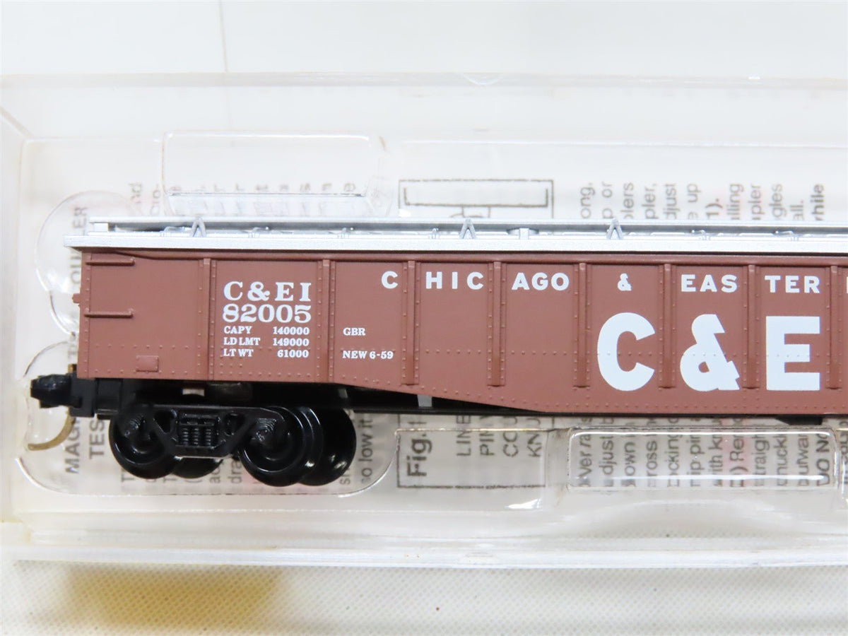 N Micro-Trains MTL #106030 C&amp;EI Chicago &amp; Eastern Illinois 50&#39; Gondola #82005