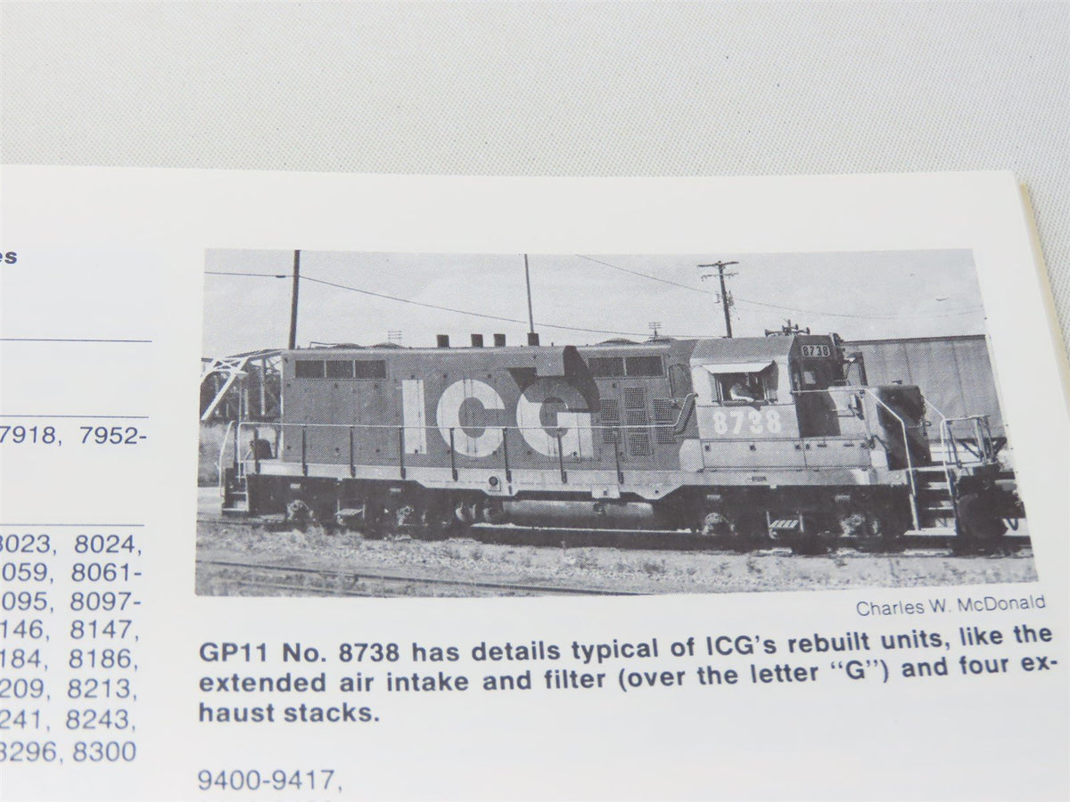 Diesel Locomotive Rosters by Charles W McDonald ©1986 SC Book