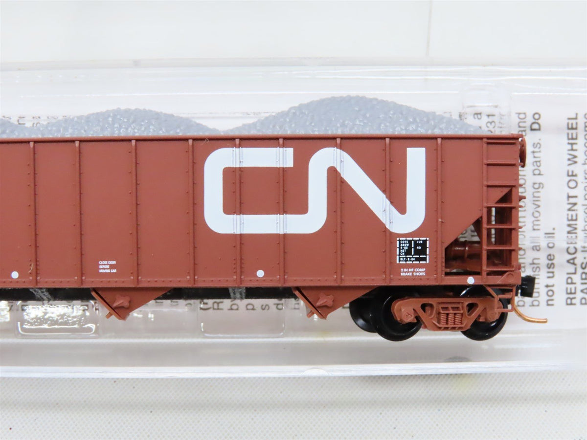 N Micro-Trains MTL #108160 CN Canadian National 3-Bay Hopper w/ Load #326323