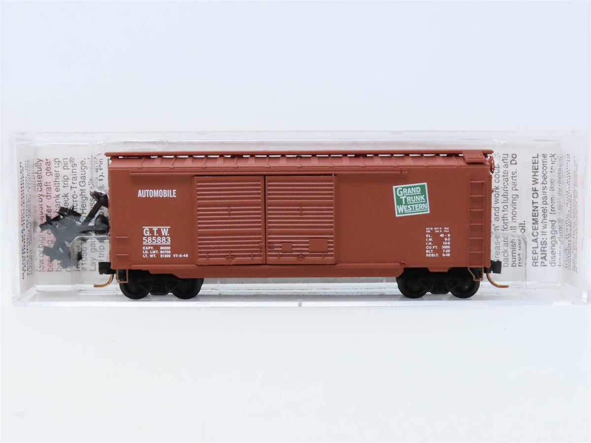 N Scale Micro-Trains MTL #02300170 GTW Grand Trunk Western 40&#39; Box Car #585883