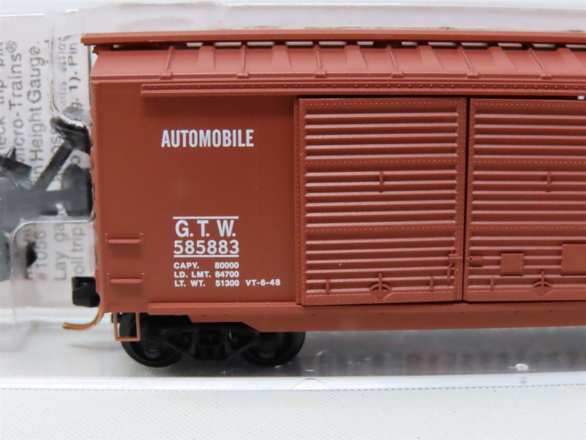 N Scale Micro-Trains MTL #02300170 GTW Grand Trunk Western 40&#39; Box Car #585883