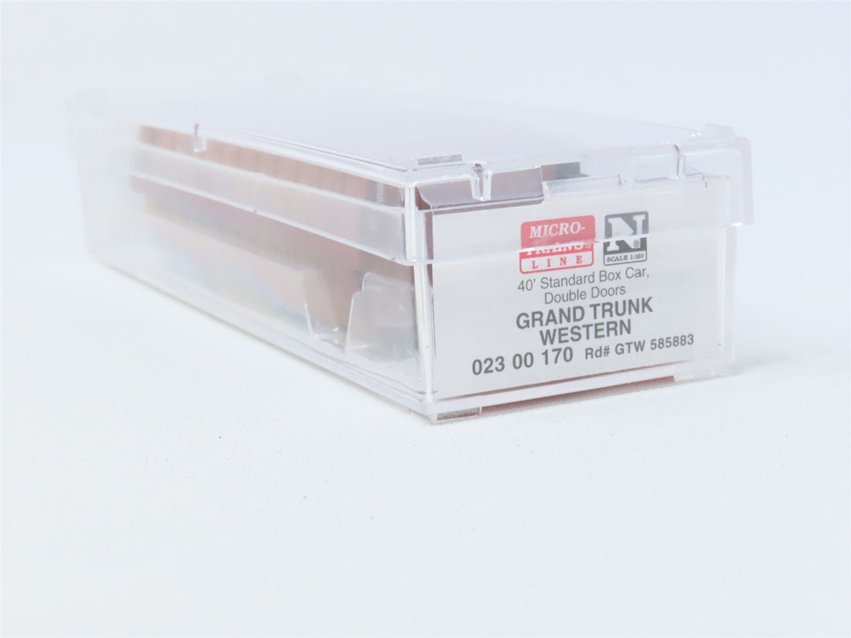 N Scale Micro-Trains MTL #02300170 GTW Grand Trunk Western 40&#39; Box Car #585883