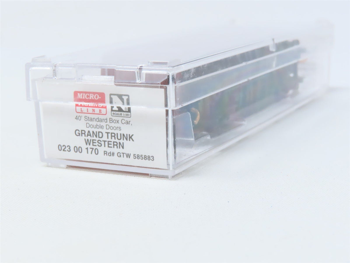 N Scale Micro-Trains MTL #02300170 GTW Grand Trunk Western 40&#39; Box Car #585883