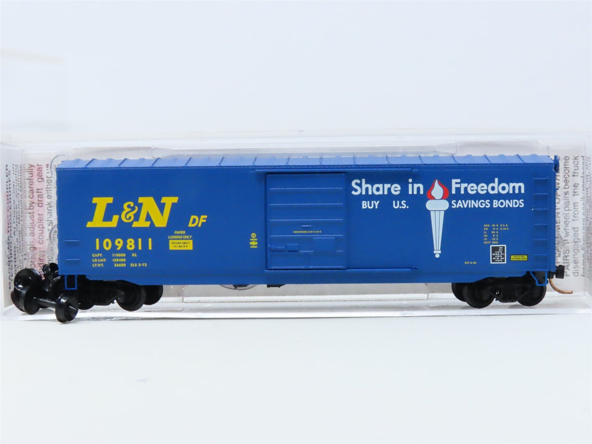 N Scale Micro-Trains MTL #77130 L&amp;N &quot;Share in Freedom&quot; 50&#39; Box Car #109811